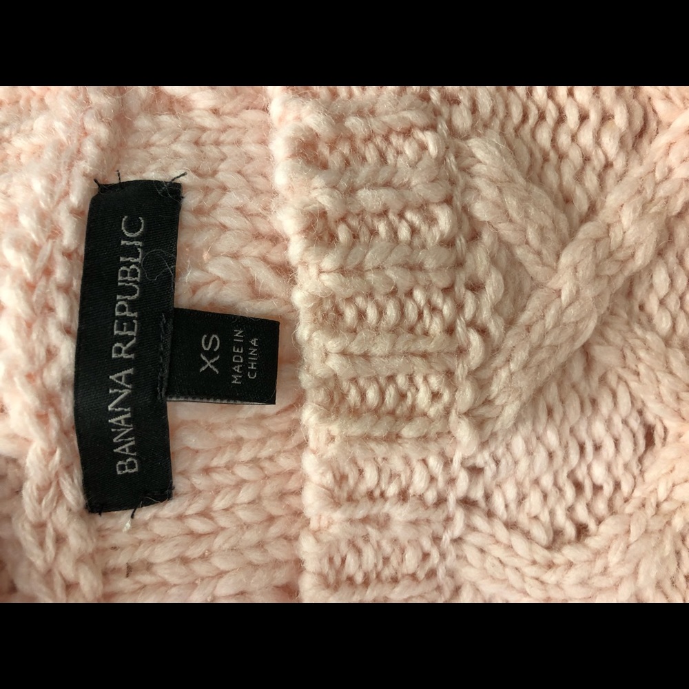 Banana Republic blush pink sweater chunky top XS S - Picture 4 of 4